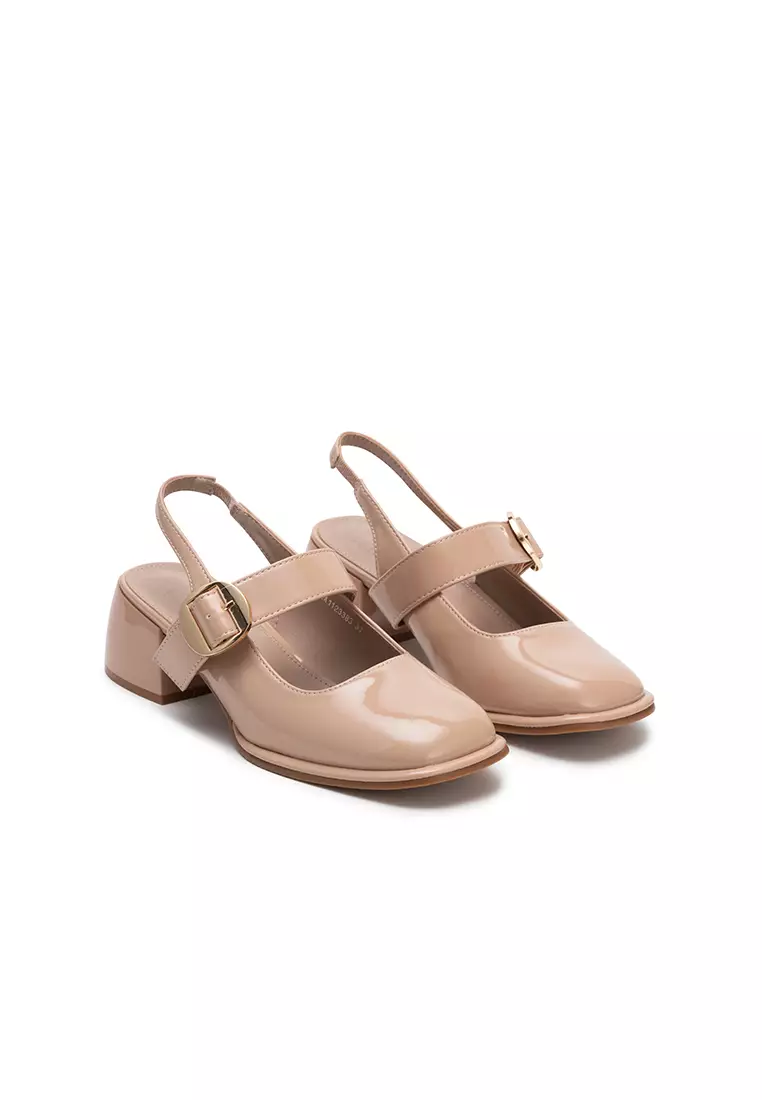 MARY JANE SLINGBACK CHUNKY HEEL