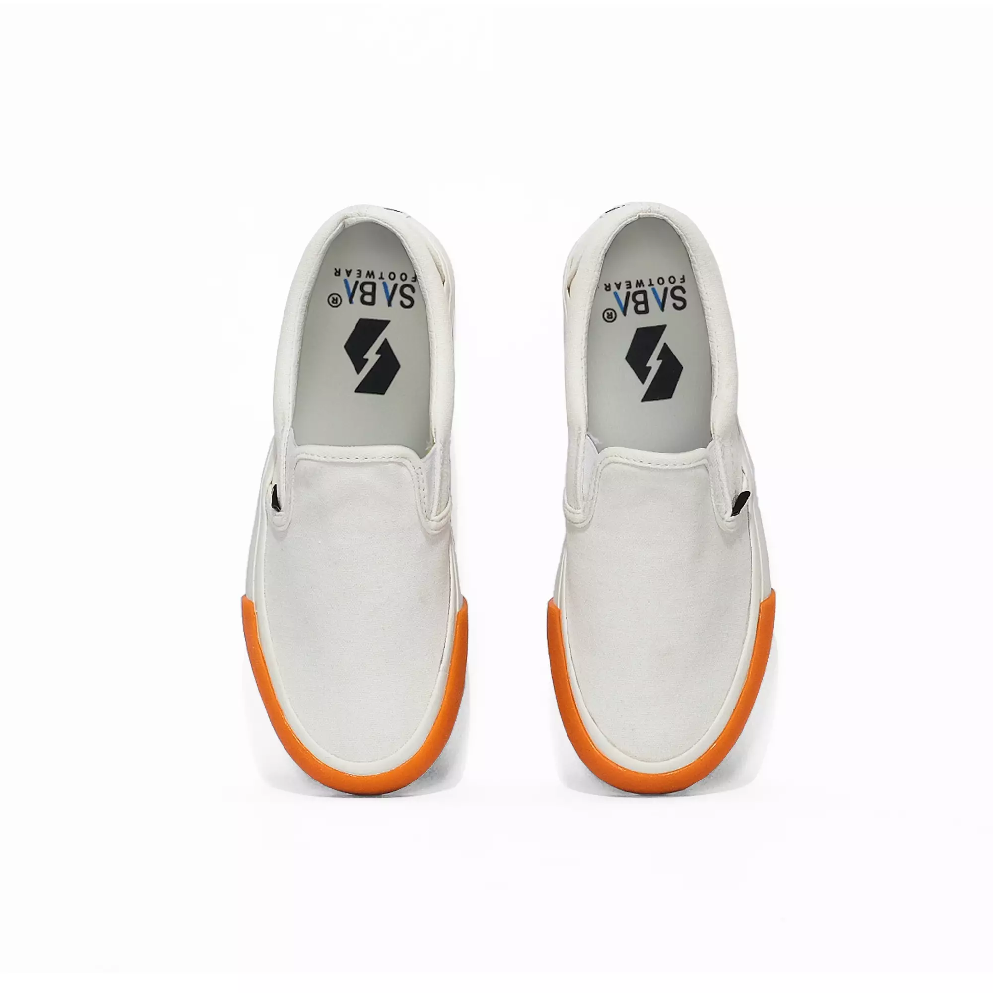 Saba Vintage Slip On Mono Off White Gum