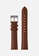 PLAIN SUPPLIES brown 18mm Stitched Leather Strap - Brown (Gunmetal Buckle) 96780ACD5F4E70GS_1