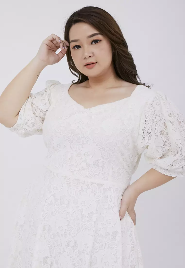 Plus Size Dress Ji Soo Broken White
