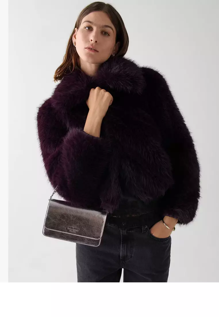 Madison Metallic Willow Mini Flap Crossbody