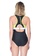 Sunseeker black Sports One-piece Swimsuit B6E2BUSDD14334GS_2