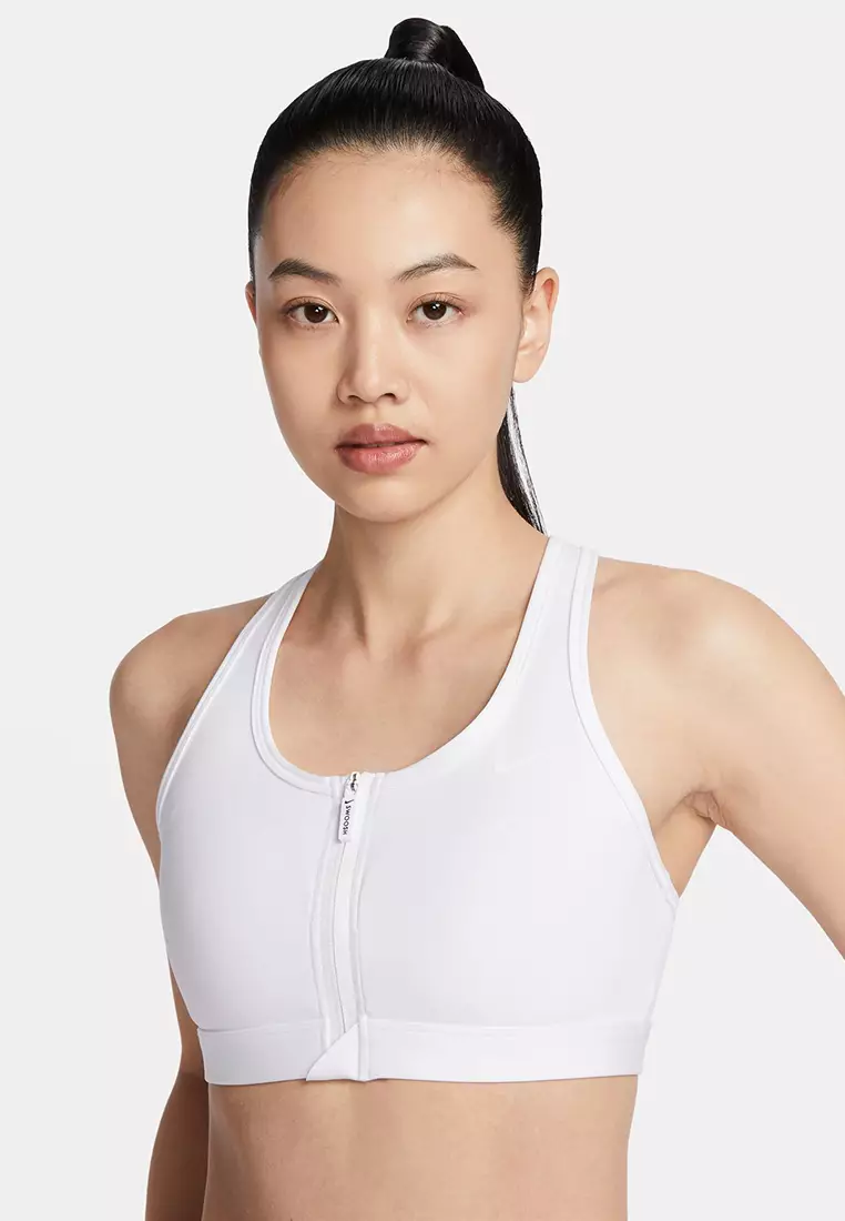 Swoosh Front Zip Medium-Support Padded Sports Bra