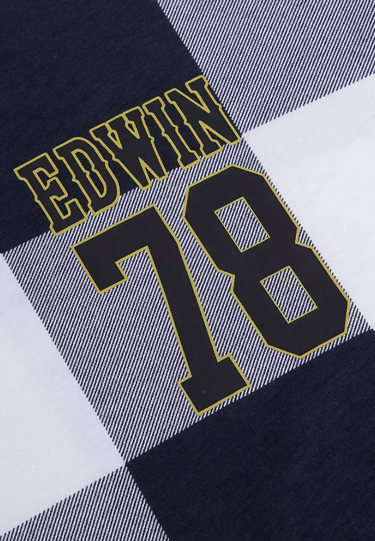 MIKE NAVY WHITE Kaos Pria Lengan Pendek SS - Top Man Graphic Tee