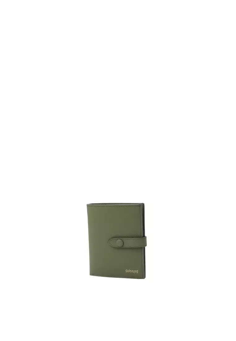Snap Button Wallet - Olive