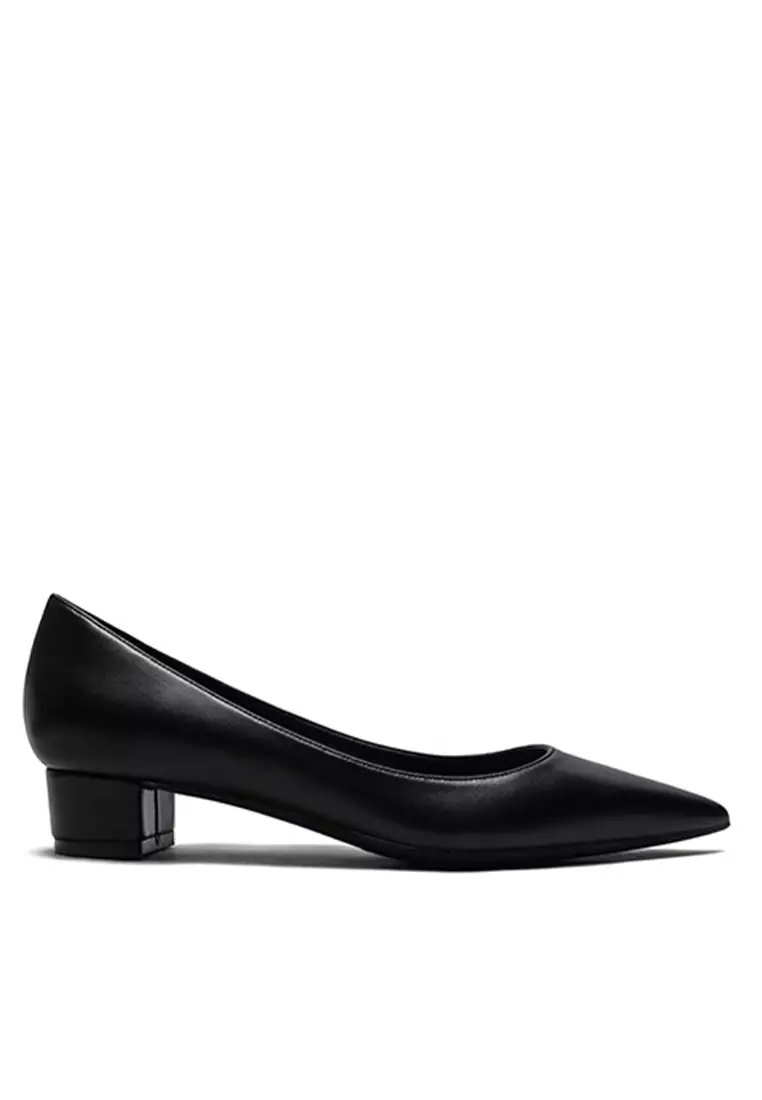 3CM Uniform Pointed Low Heel Shoes HZL231