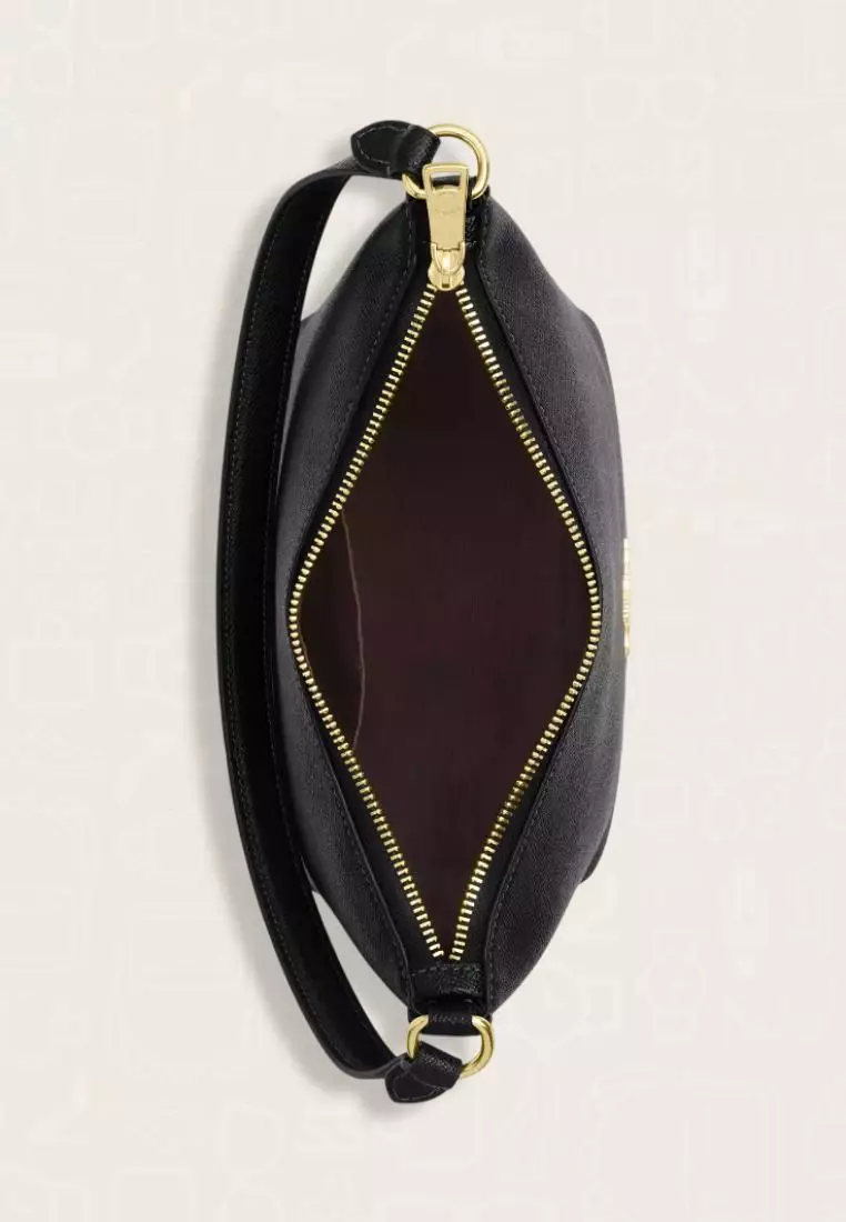 Coach Zip Top Shoulder Bag Black