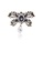 Glamorousky black Elegant Vintage Plated Gold Ribbon Imitation Pearl Brooch with Black Cubic Zirconia 34DA9ACE26A3F2GS_1
