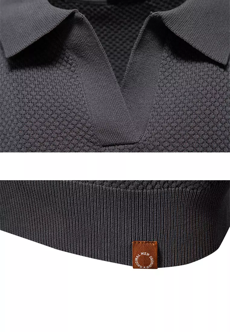 Business Textured Polo Shirt AX-PSD8025