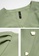 OUNIXUE green Temperament Solid Color V-Neck Dress CA07CAAF1CAA6AGS_7