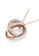 Krystal Couture gold KRYSTAL COUTURE Rose Gold Triple Interlocking Ring White Pendant Necklace Embellished with Swarovski® Crystals B32B4ACD4493CEGS_3