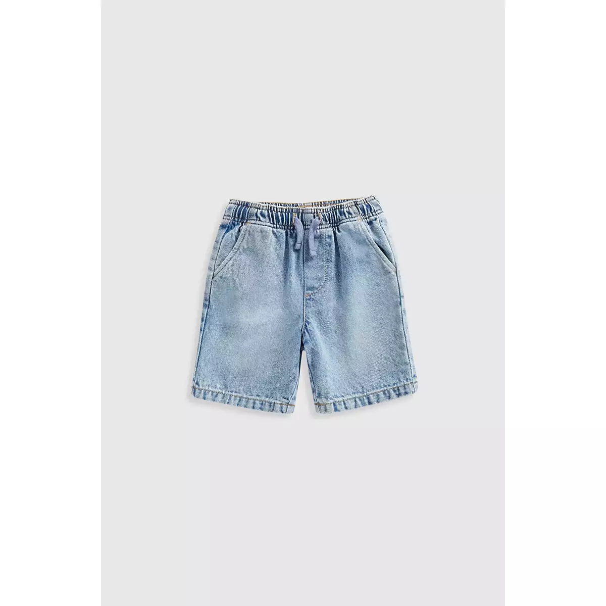Mothercare Light-Wash Pull-On Shorts - Celana Pendek Bayi Laki-laki (Biru)