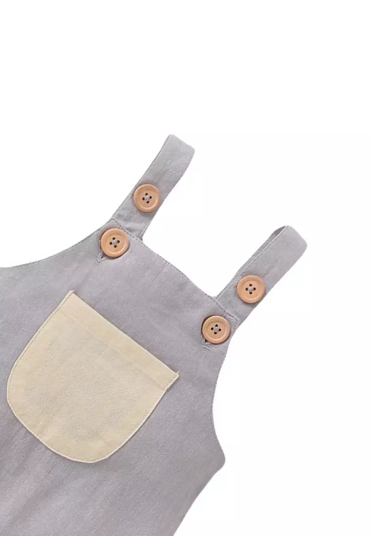 Tinky Romper - Light Gray