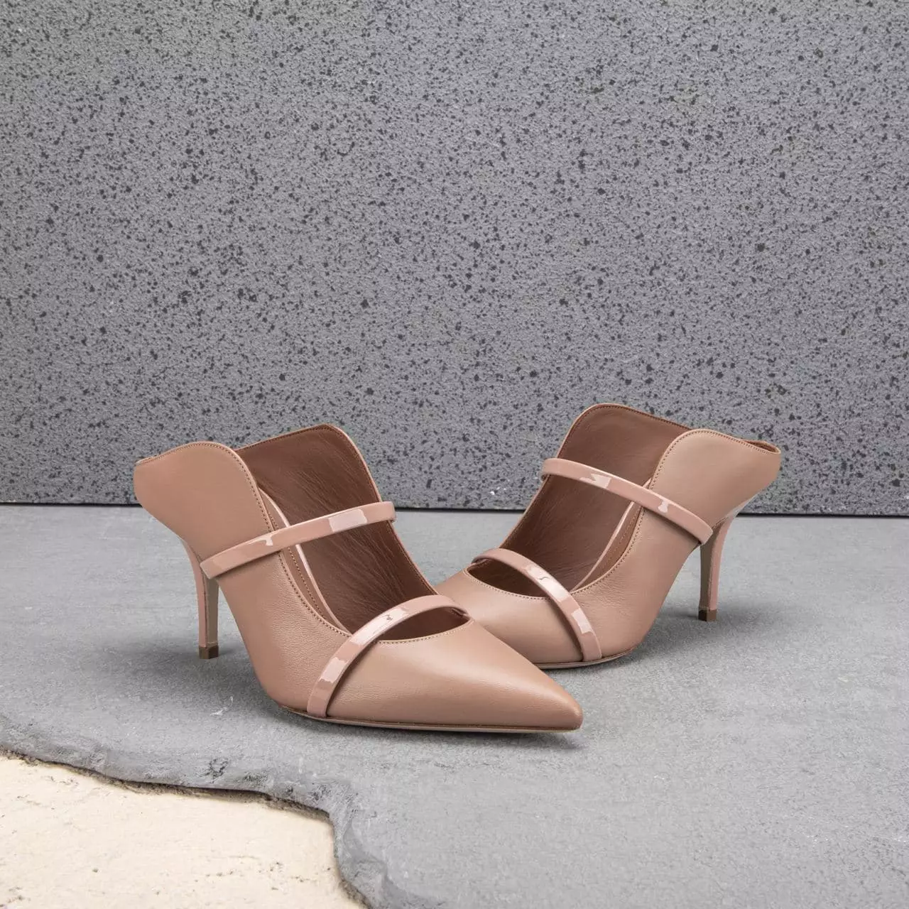 Maureen 70 Leather Heels Nude/Blush