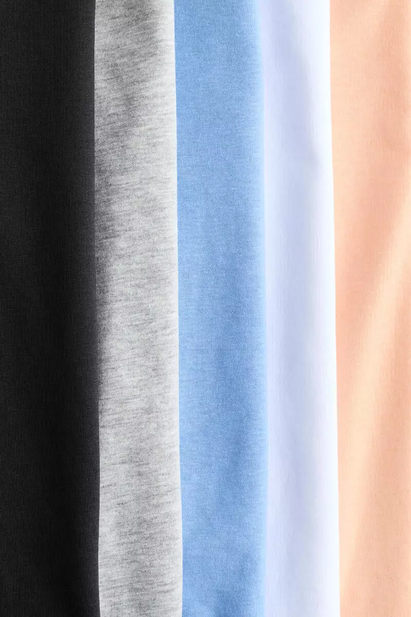5-pack cotton T-shirts