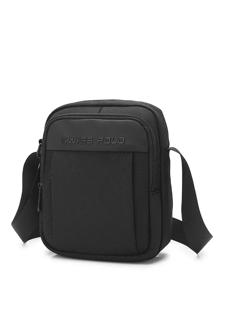 Buy Swiss Polo Men's Sling Bag / Crossbody Bag - Black 2024 Online ...