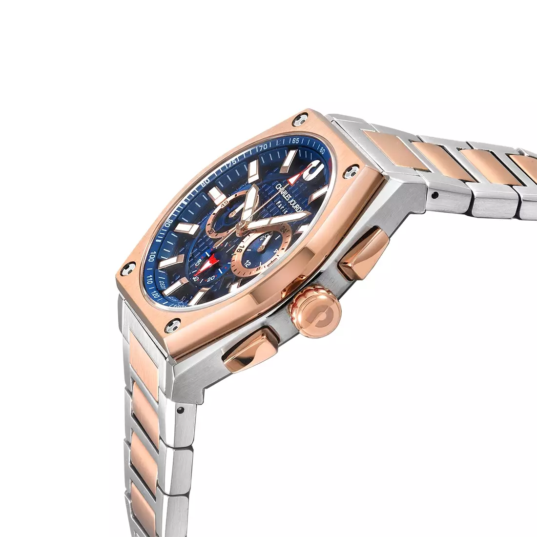 Jam Tangan Pria Charles Jourdan Prestige Black Quartz Stainless Steel CJ06-1682LE Original