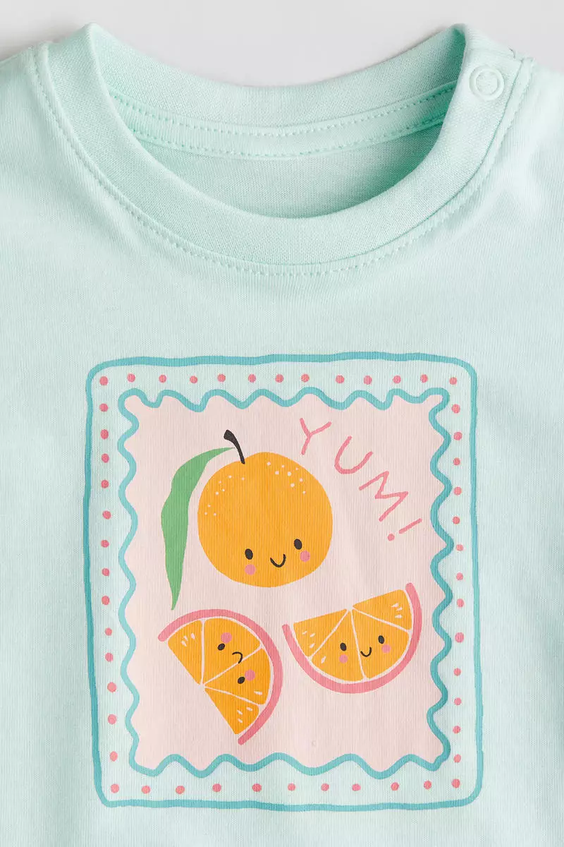 Printed cotton T-shirt