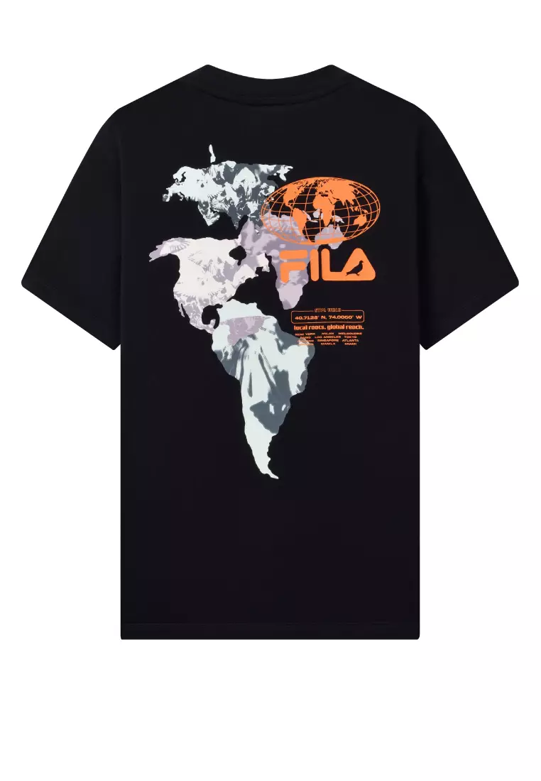 FILA FILA KIDS World | FILA Cotton T-shirt Hong 2024 Map Kong | Buy Online ZALORA