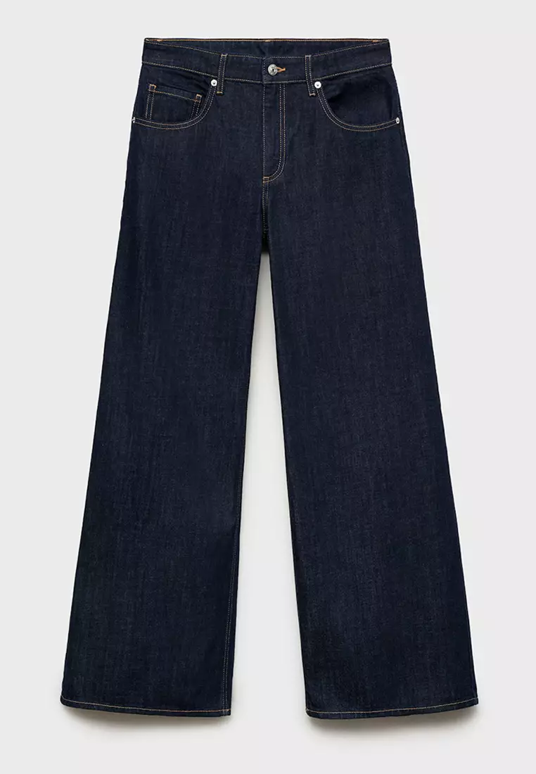 Low-Rise Wide-Leg Jeans