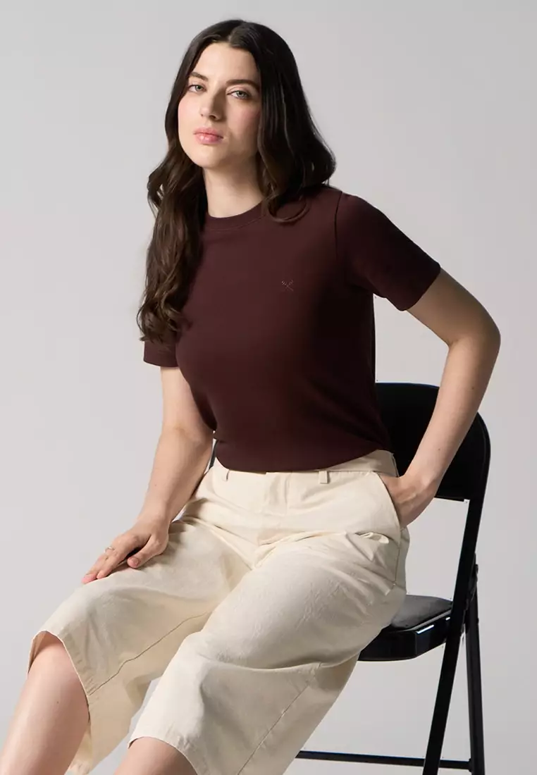 Interlock T-Shirt With Side Slit