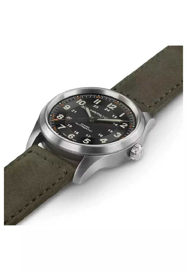 Hamilton Khaki Field Titanium Automatic Leather Men's Watch H70205830