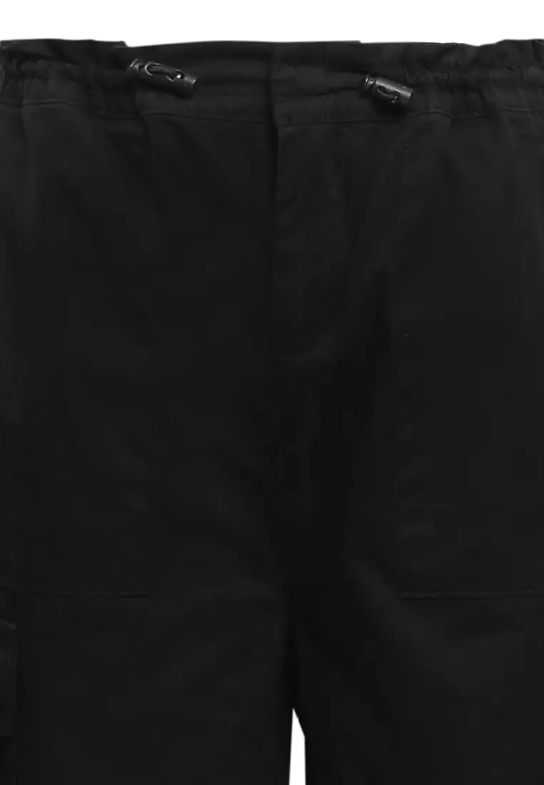 Pito Dito Girl Urumqi Celana Kulot Katun Cargo Anak Hitam - Size 4