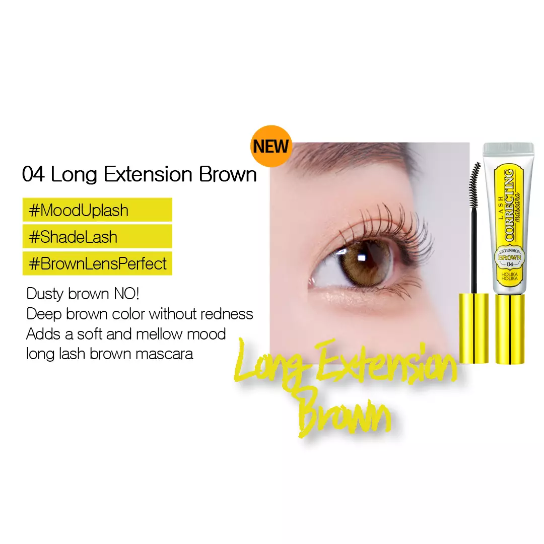 Holika Holika Lash Correcting Mascara 04 Long Extension Brown