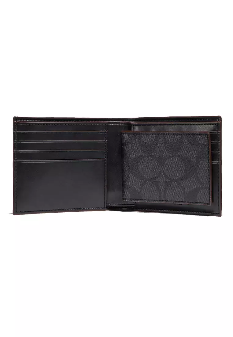 Mens coach cheap wallet sale