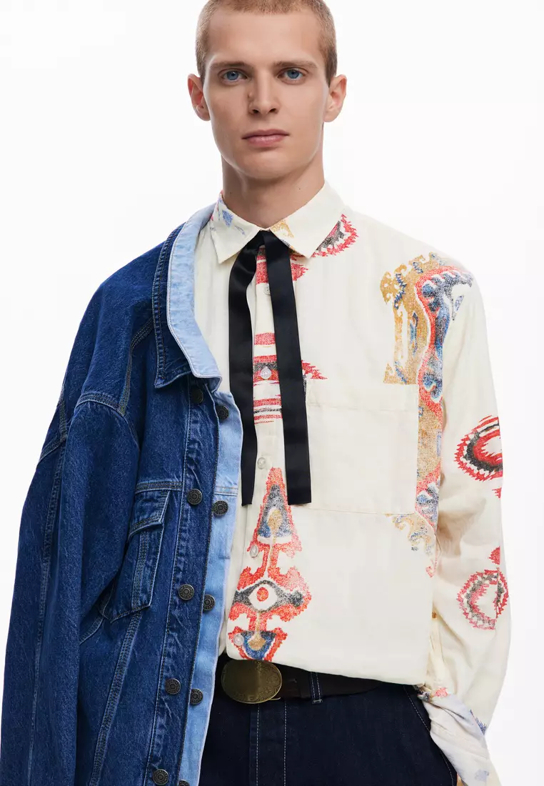 Ethnic long-sleeve shirt