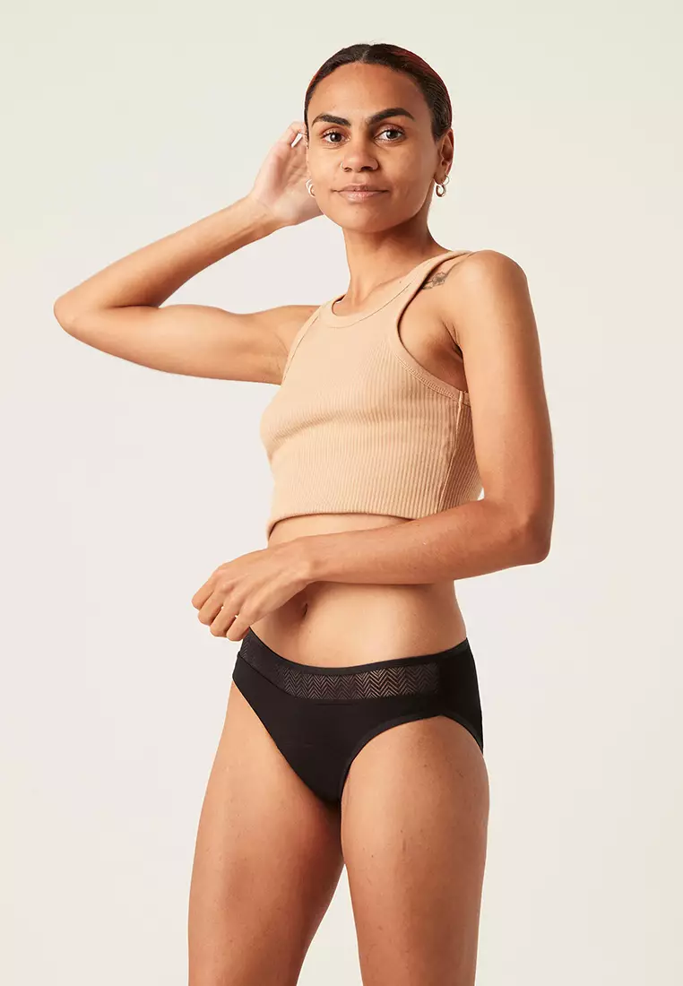 Buy Modibodi Period Underwear Sensual Bikini Light-moderate Black 06/2xs  2024 Online