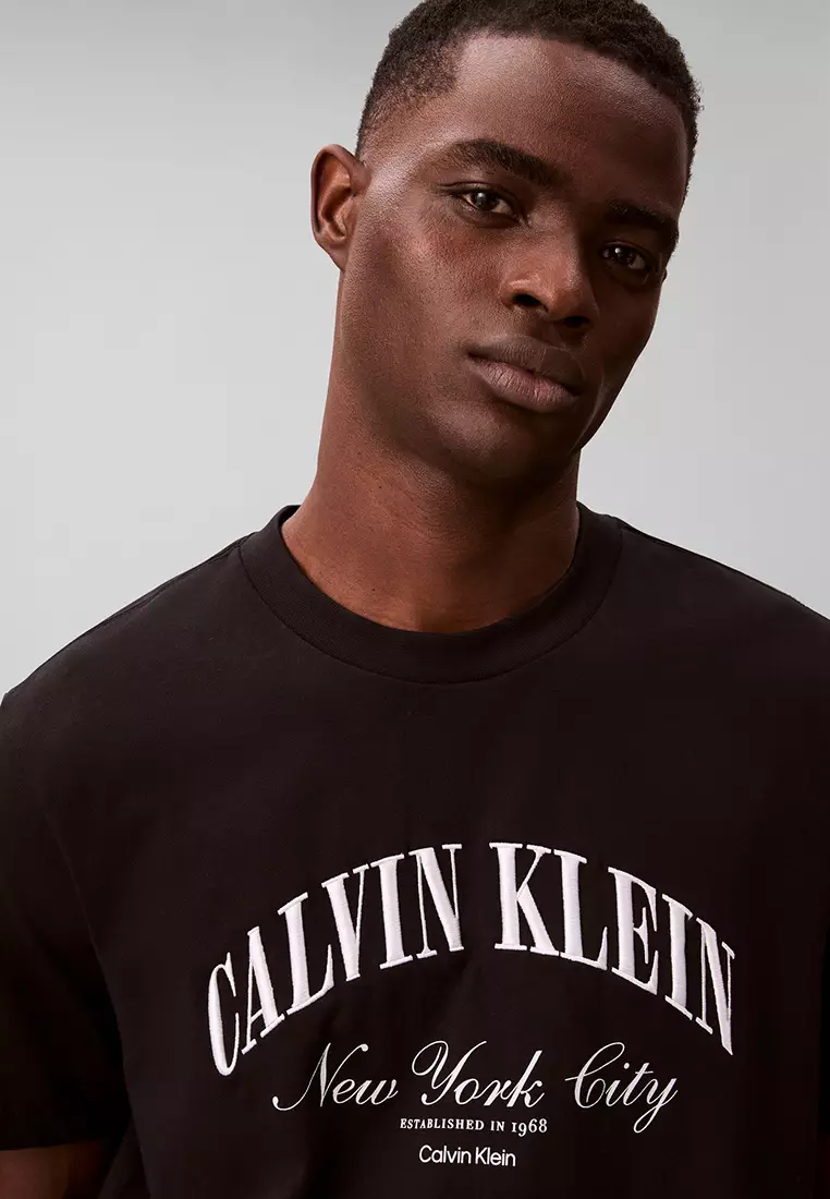 Embroidered NYC Logo T-Shirt - Calvin Klein Jeans