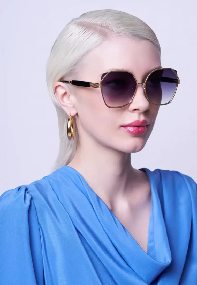 Montage (TA1-Black) Luxury Designer Sunglasses from London for Women