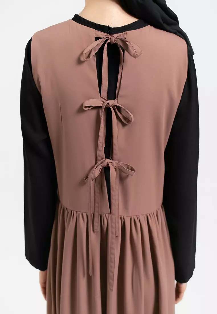 Sabrine Overall Dress Brown