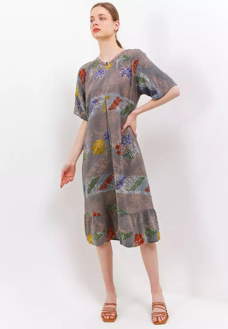 Daster Wanita Home Dress Anizara Coklat