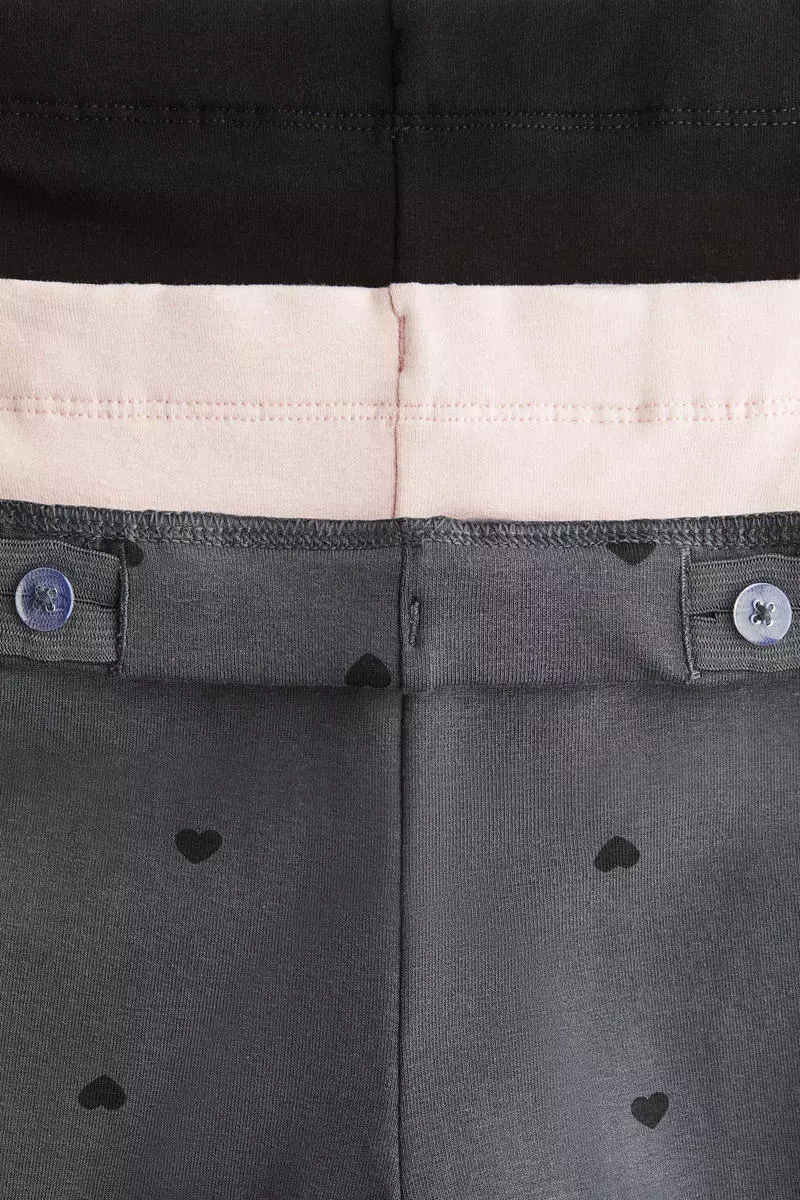 3-pack brushed-inside jersey leggings
