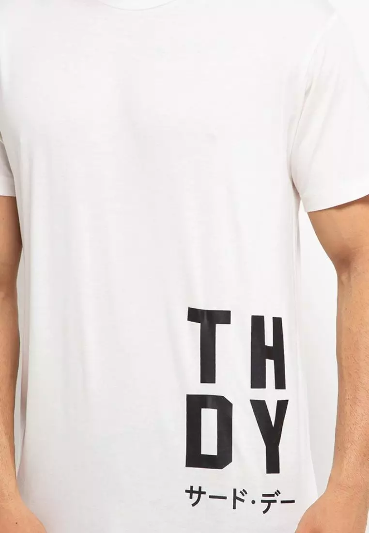 MTH73 Kaos Distro Pria Putih Third day Big Thdy Waist