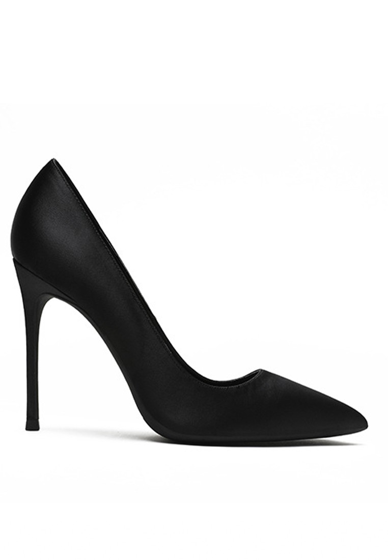 10CM Silk Fabrics Pointed High Heel Shoes HZL213