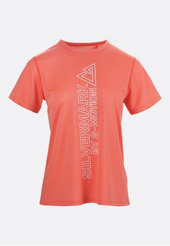 Giordano orange [Online Exclusive]Women Silvermark Ridgeway Logo Short-sleeve Tee AEB0FAA634150DGS_1