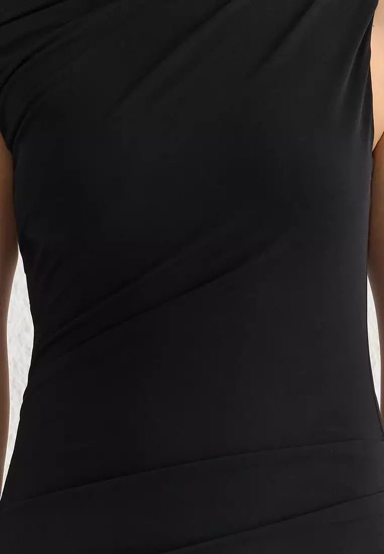 Asymmetrical Midi Dress
