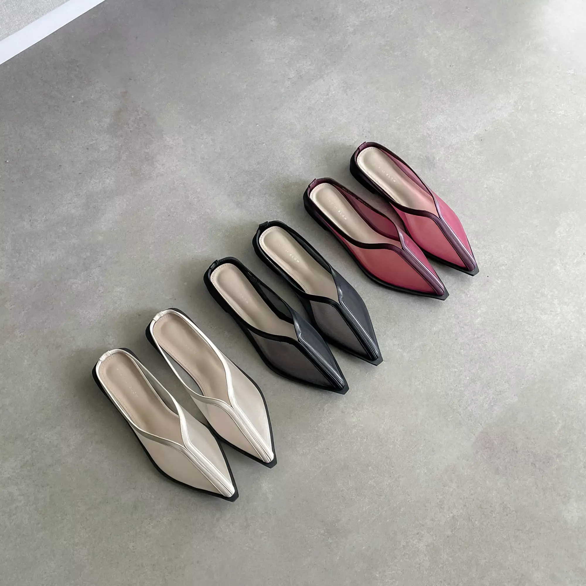 Blow Iva Mules Flats Sandal Wanita FWBO 0001