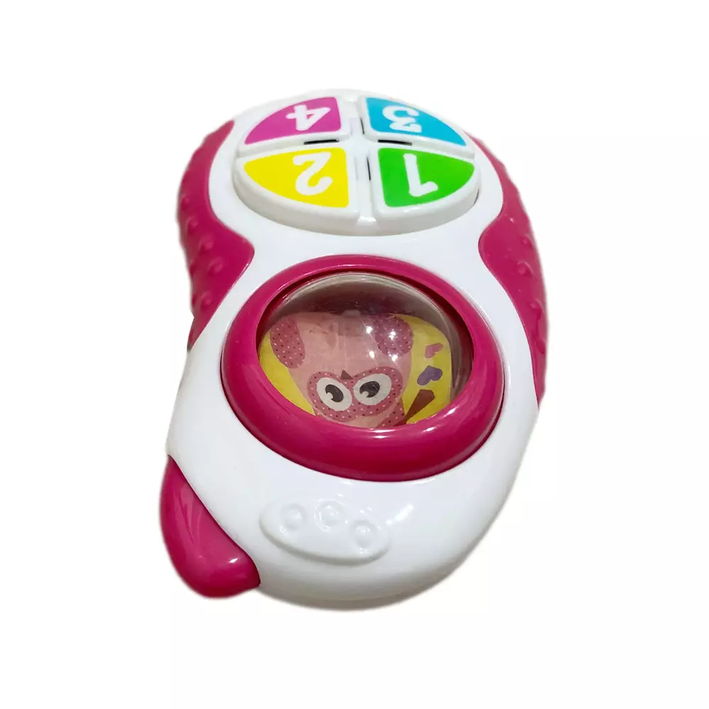 Freckles Baby Smart Devices Mobile Phone With Light and Music - PINK - (Termasuk Baterai) - Mainan Aktivitas Edukasi Bayi
