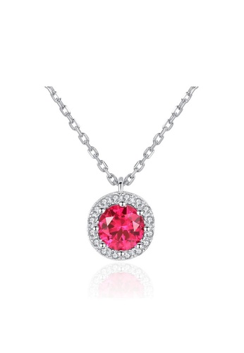 Rouse red S925 Luxury Geometric Necklace 64734AC78608EEGS_1