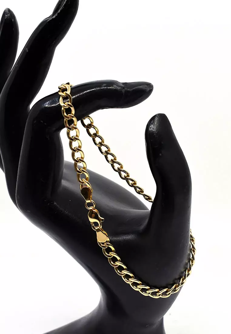 18K Italian Made Yellow Gold Bracelet