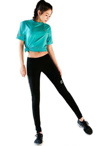 B-Code green DYG3012a Lady Quick Drying Running Fitness Yoga Sports Top Green DEDF4AA1AA92D4GS_1