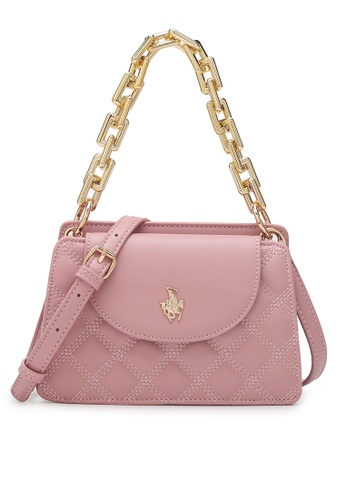 Swiss Polo pink Ladies Top Handle Sling Bag BA1ACACAB1BB3AGS_1