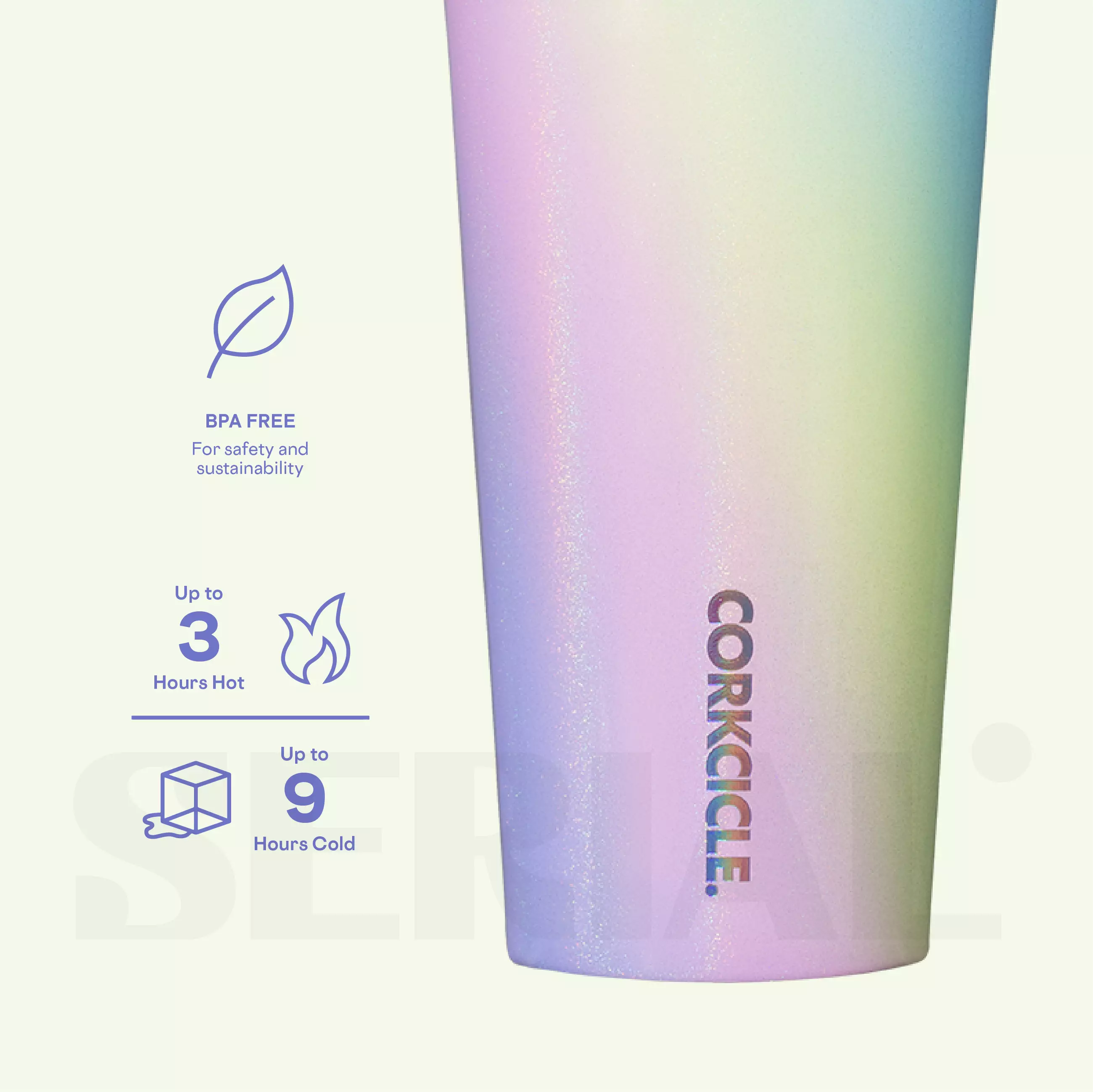 CORKCICLE® Tumbler 16oz - Rainbow Unicorn