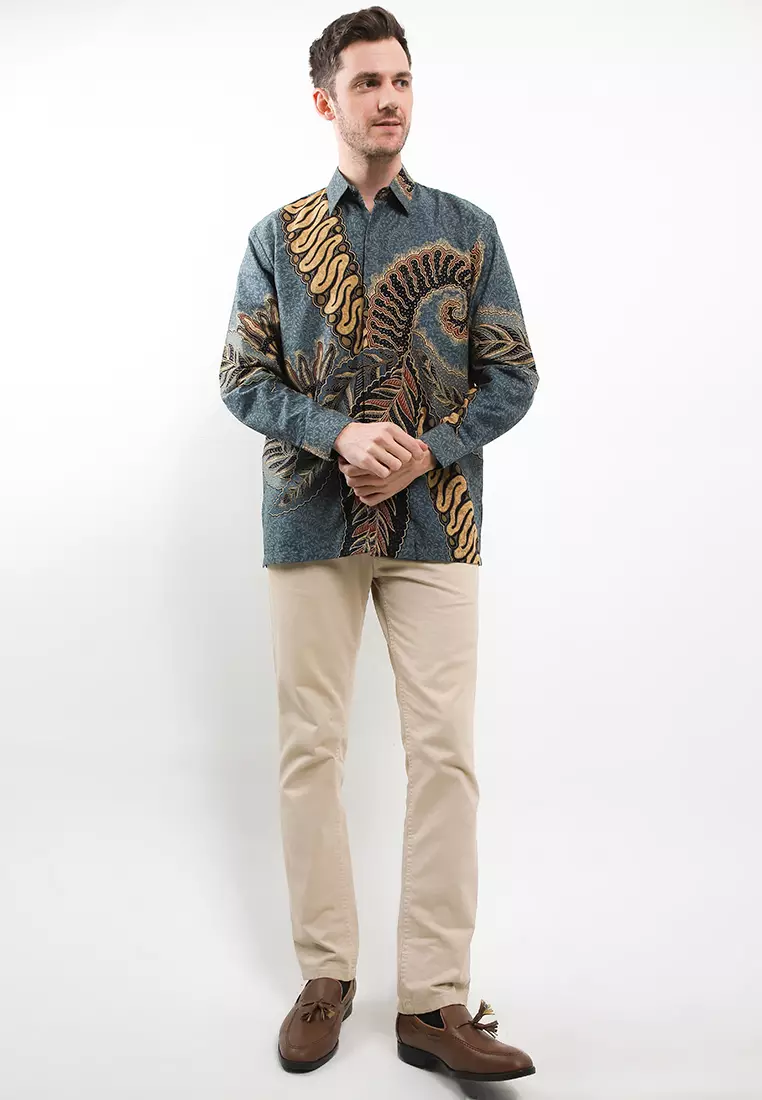 BATIK TALENTA EXCLUSIVE Lengan PANJANG DAUN PARANG