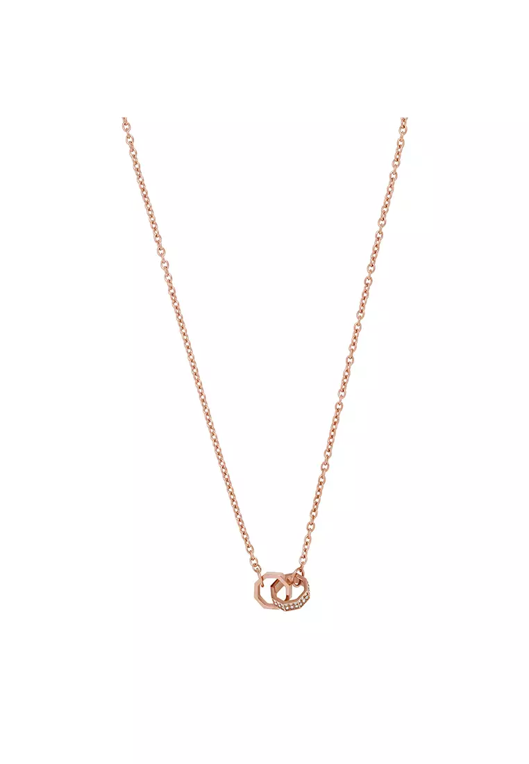 Buy Emporio Armani Sentimental Rose Gold Necklace EAJ-EGS2891221