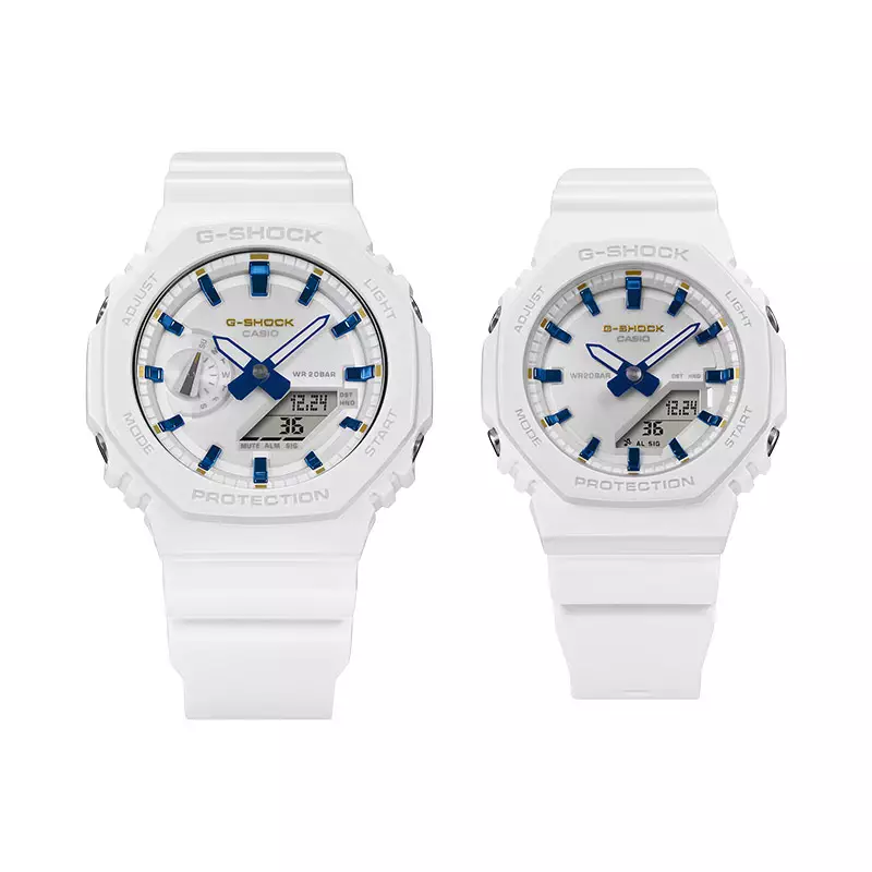 Jam Tangan Couple Casio G-Shock LOV-25A-7AJR Presents Lovers Collection Digital Analog Dial White Resin Band (JDM)